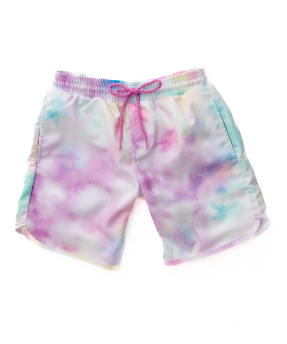 Boy's Cotton Candy Tie Dye – boy's swimsuit, main image