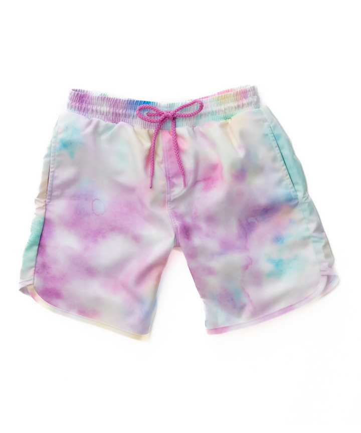 Boy's Cotton Candy Tie Dye – boy's swimsuit, main image