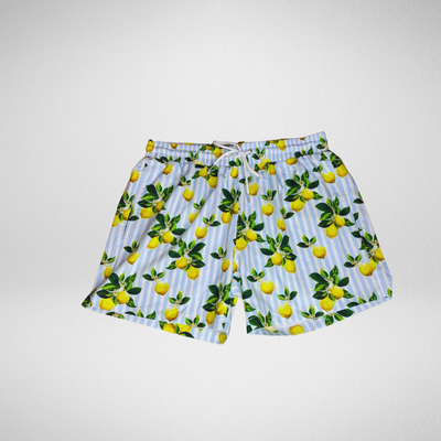 Navalora Matching Swimsuits for Couples and Matching Swimsuits for Families Men's Amalfi Coast Lemon Swim Shorts