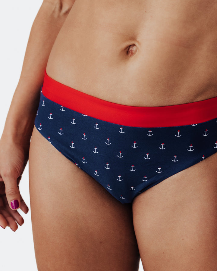 Women's Anchors Aweigh Bikini Bottom – women's swimwear, main image